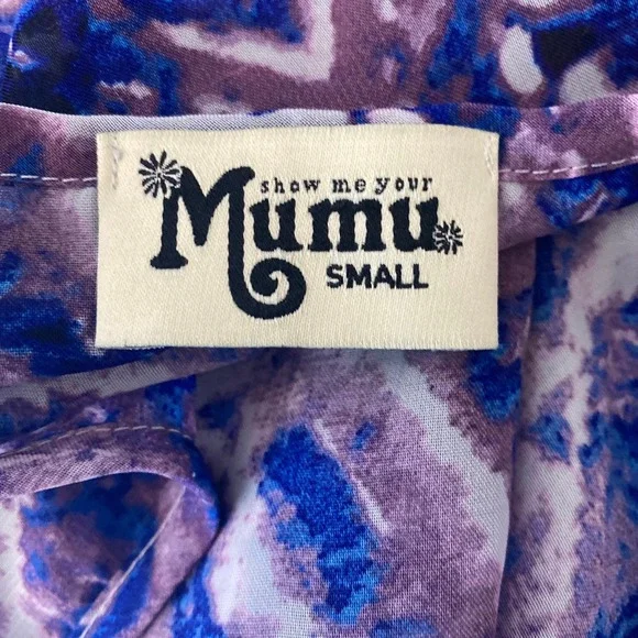 Show Me Your Mumu swimsuit coverup purple blue women sz S - Picture 4 of 4